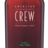American Crew 3in1 Tea Tree šampoon-palsam-dušigeel 450ml