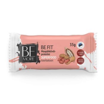 Be More Be Fit maapähklivõi-proteiini toorbatoon - 16tk