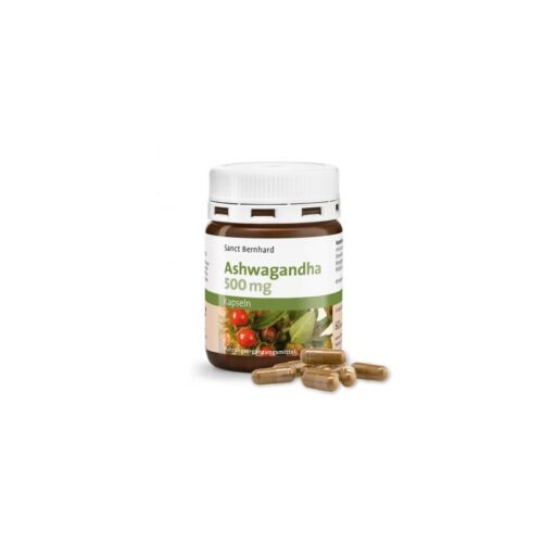 KRÄUTERHAUS SANCT BERNHARD ASHWAGANDHA (500MG) KAPSLID, 60TK / TOIDULISAND