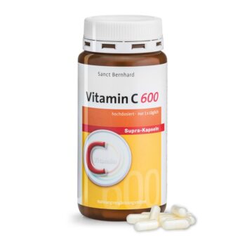 KRÄUTERHAUS SANCT BERNHARD C-VITAMIINI (600MG) KAPSLID, 180TK / TOIDULISAND