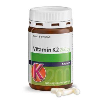 KRÄUTERHAUS SANCT BERNHARD K2-VITAMIIN (200MCG), 120 KAPSLIT / TOIDULISAND