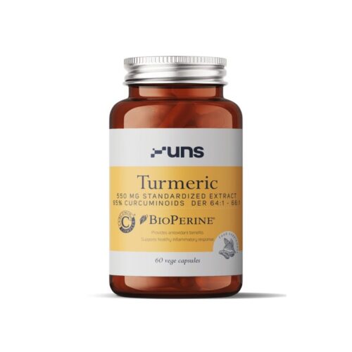 UNS KURKUMI  EKSTRAKT (550MG) + BIOPERIIN, 60 KAPSLIT / TOIDULISAND