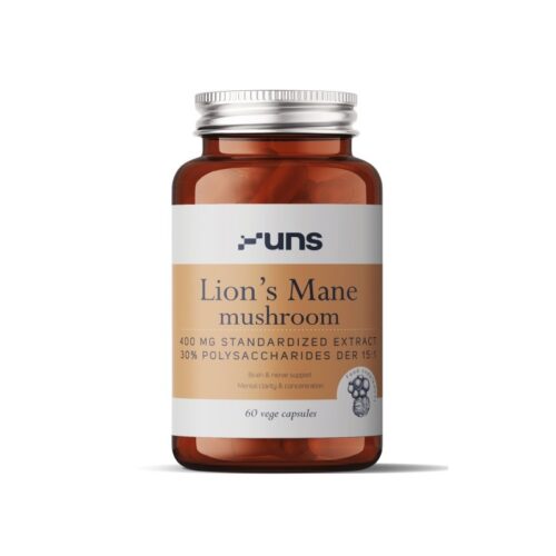 UNS LION’S MANE SEENEEKSTRAKT (400MG), 60 KAPSLIT / TOIDULISAND
