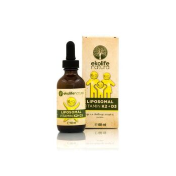 EKOLIFE NATURA LIPOSOOMNE K2 (90MCG) + D3 (2000IU), 60ML / TOIDULISAND