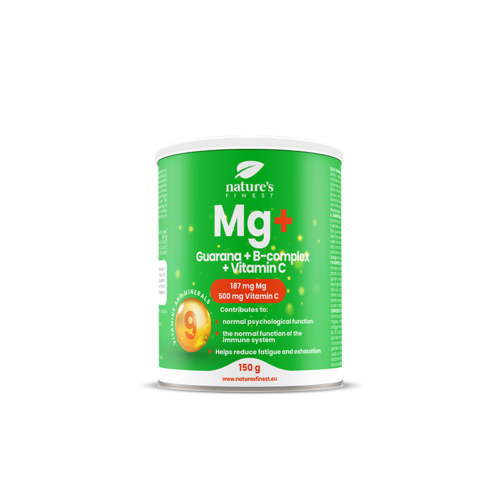NATURE'S FINEST MAGNEESIUMTSITRAAT + B KOMPLEKS JA C-VITAMIIN, 150G / TOIDULISAND