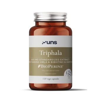 UNS TRIPHALA EKSTRAKT (800MG) + BIOPERIIN, 120 KAPSLIT / TOIDULISAND