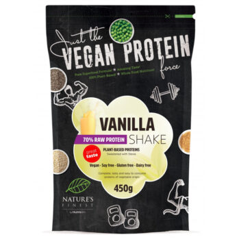 NATURE'S FINEST VALGUPULBER VANILLI JA STEEVIAGA, 450G / TOIDULISAND