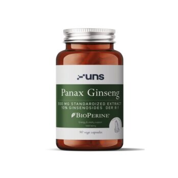 UNS ŽENŠENNI EKSTRAKT (500MG) + BIOPERIIN, 90 KAPSLIT / TOIDULISAND