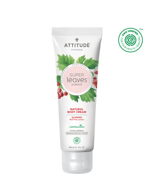 Attitude Super Leaves Glowing Body Cream Red Wine Leaves 240 ml