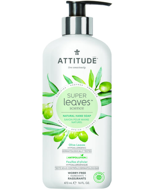 Attitude Super Leaves Hand Soap Olive Leaves 473 ml