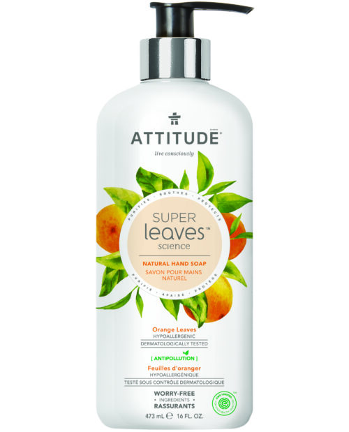 Attitude Super Leaves Hand Soap Orange Leaves 473 ml