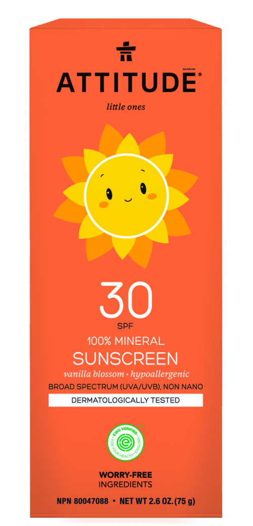 Attitude Little Ones 100% Mineral Sunscreen SPF30 Vanilla Blossom 75 g - Image 3
