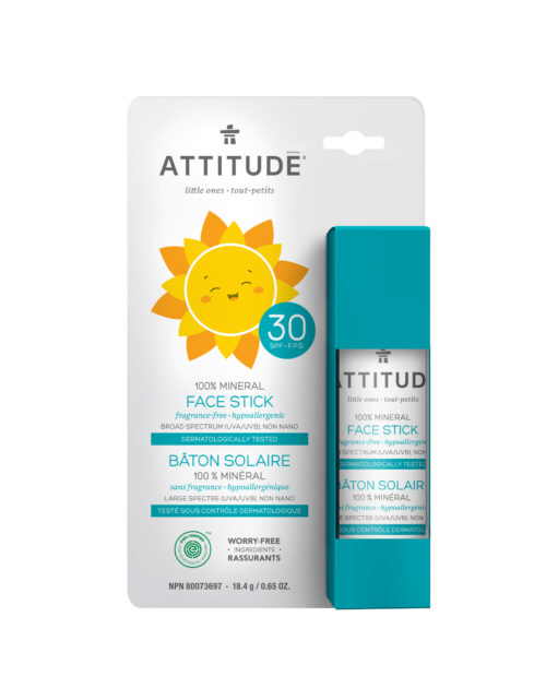 Attitude Little Ones 100% Mineral Face Stick SPF30 Fragrance Free 18,4 g