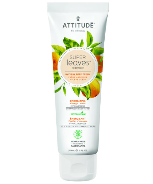 Attitude Super Leaves Energizing Body Cream Orange Leaves 240 ml