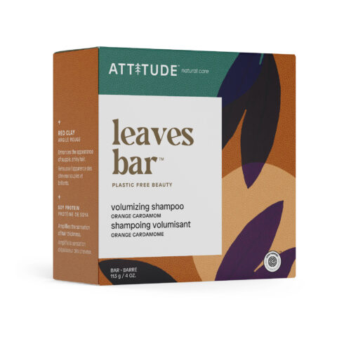 Attitude Leaves Bar Volume Shampoo Orange Cardamom 113 g