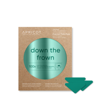 APRICOT kortsuplaastrid hüaluroonhappega laubale ja silmade vahelisele alale “Down the Frown” 100tk