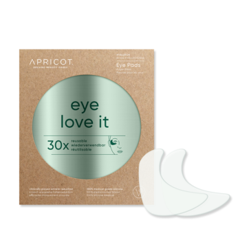 APRICOT silikoonist kortsuplaastrid hüaluroonhappega silmaümbrusele ja meelekohtadesse “Eye Love It”, 30x korduvkasutatav