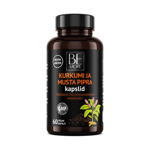 Be More Kurkumi ja musta pipra kapslid