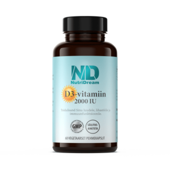 NutriDream D3-vitamiini pehmekapslid 2000 IU