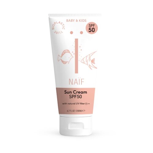 NAÏF looduslik päikesekreem beebidele ja lastele SPF50 200ml