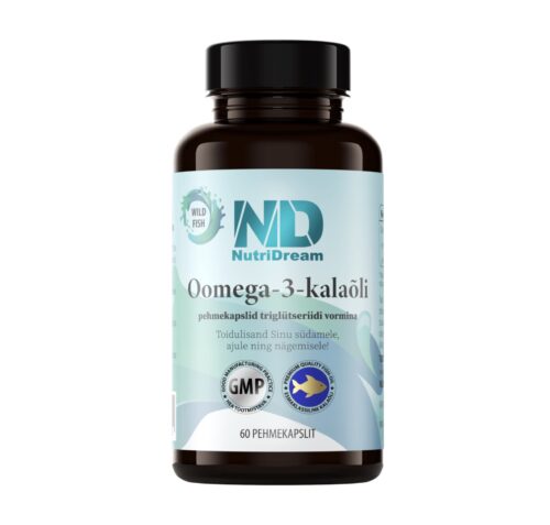 NutriDream Oomega-3-kalaõli pehmekapslid triglütseriidi vormina