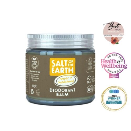 Salt of the Earth plastikuvaba looduslik kreemdeodorant Amber & Sandalwood 60g