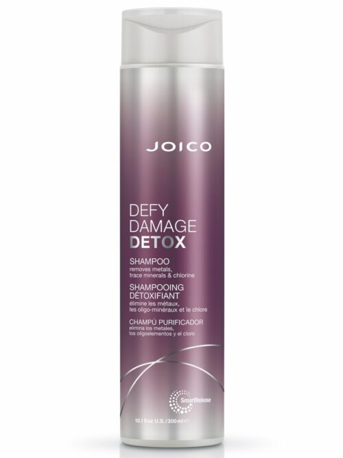 JOICO Defy Damage Detox sügavpuhastav šampoon 300 ml pudel – vegan ja värvi kaitsev juuksehooldus