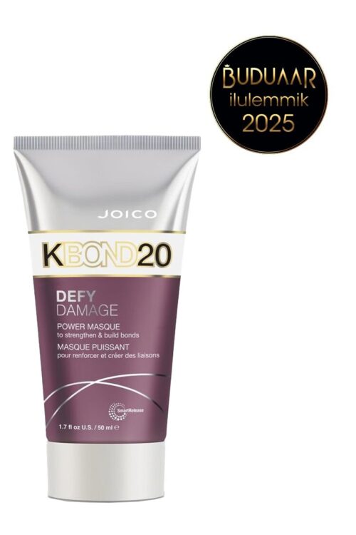 Joico Defy Damage KBOND20 Power Masque 50 ml – intensiivselt taastav juuksemask, mis tugevdab juukseid ja kaitseb kahjustuste eest.