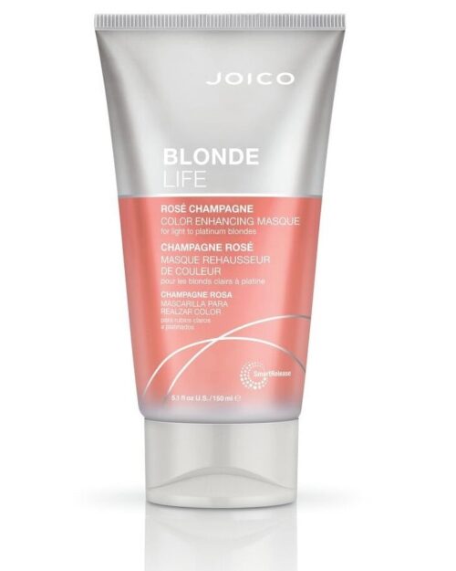 Joico Blonde Life Rosé Champagne tooniv juuksemask blondidele juustele – värvi elavdav ja sära lisav mask 150 ml